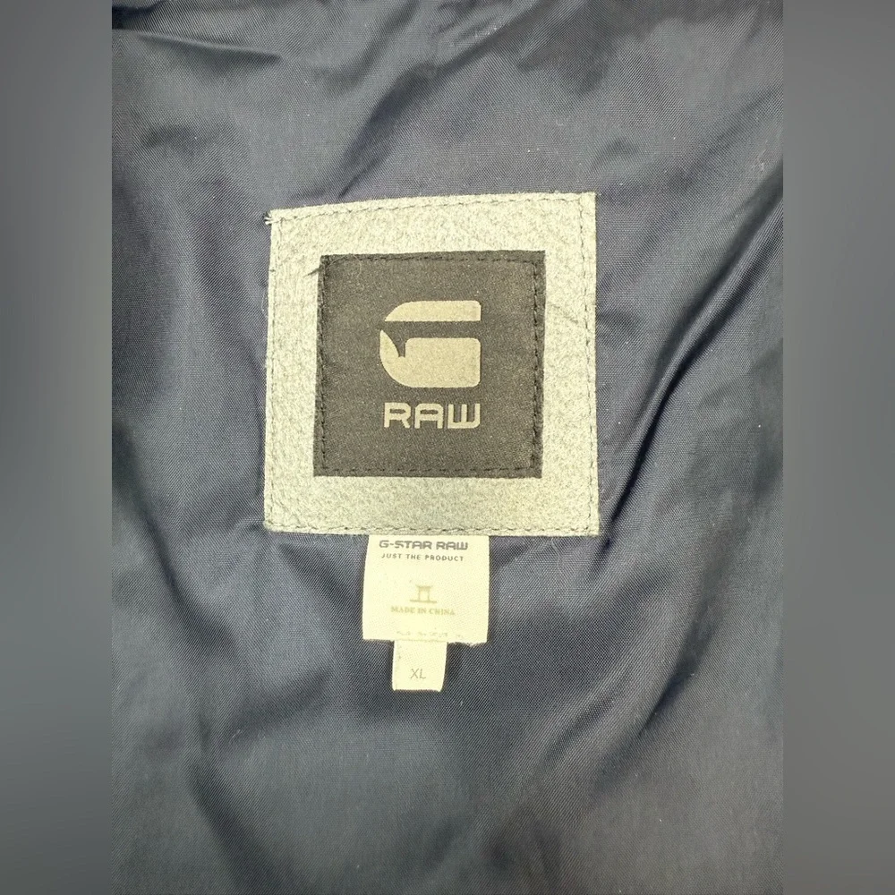 G-Star Blue Zip Up Sweater with Hood XL